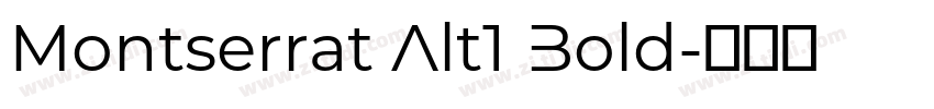 Montserrat Alt1 Bold字体转换